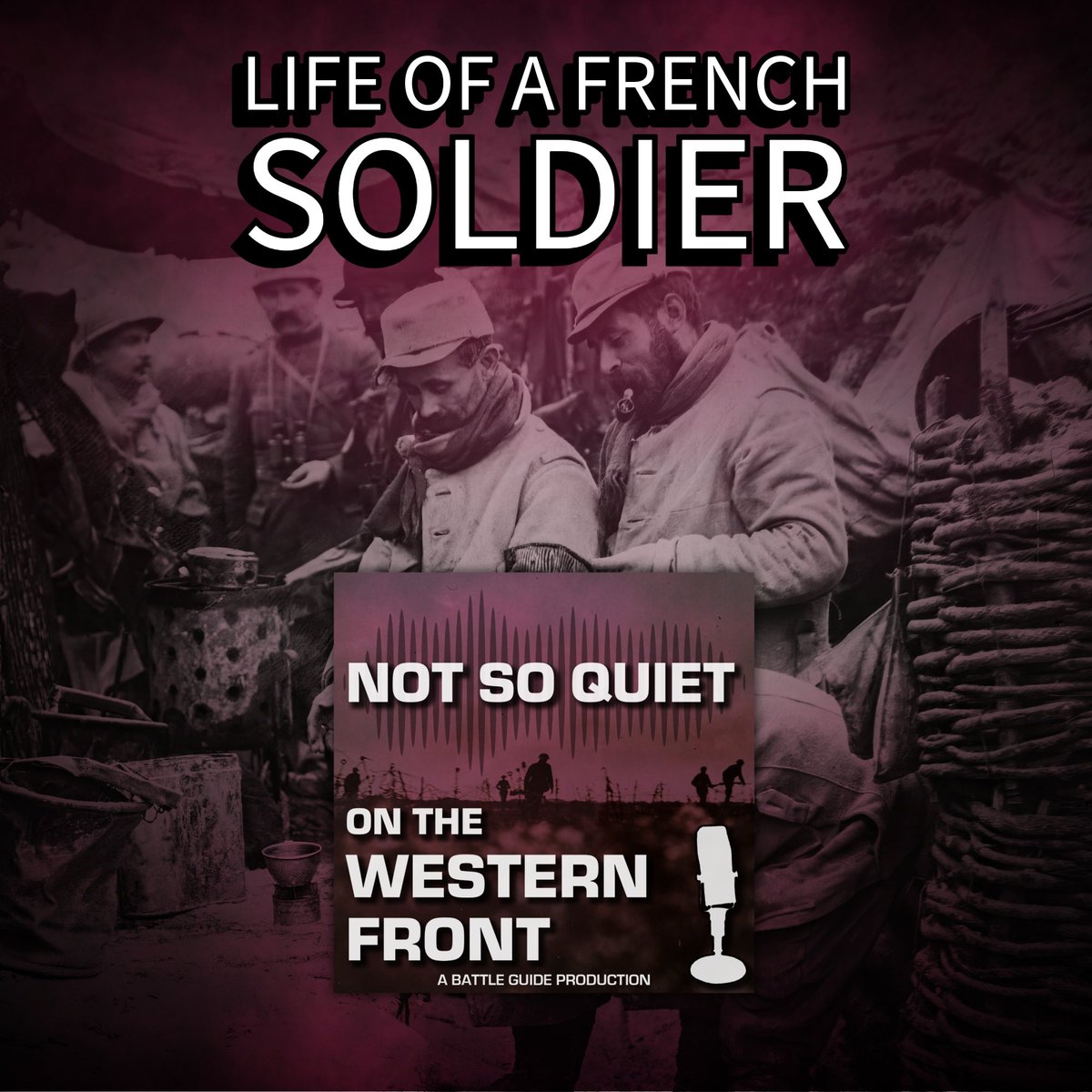 An unintentionally topical podcast this week as we consider the everyday life of a French soldier in #WW1. Join us as we discuss everything from equipment &amp; rations to sex &amp; prostitution. Something for everyone! 

Available wherever you get your #podcasts! #History