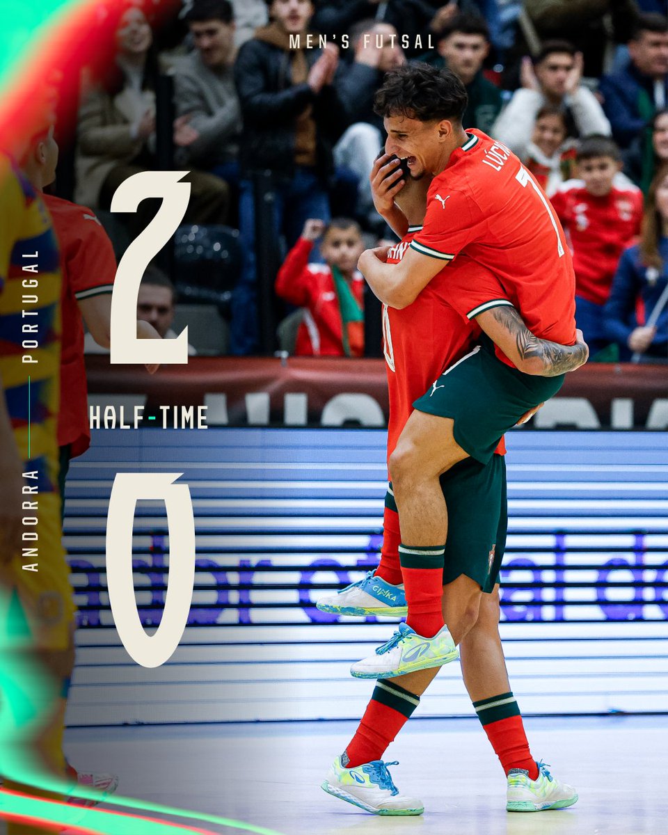 selecaoportugal's tweet photo. ⏸️20' Intervalo!
#PORAND | 2-0 | #FazHistória #FutsalEURO https://t.co/FkwzsSI46B