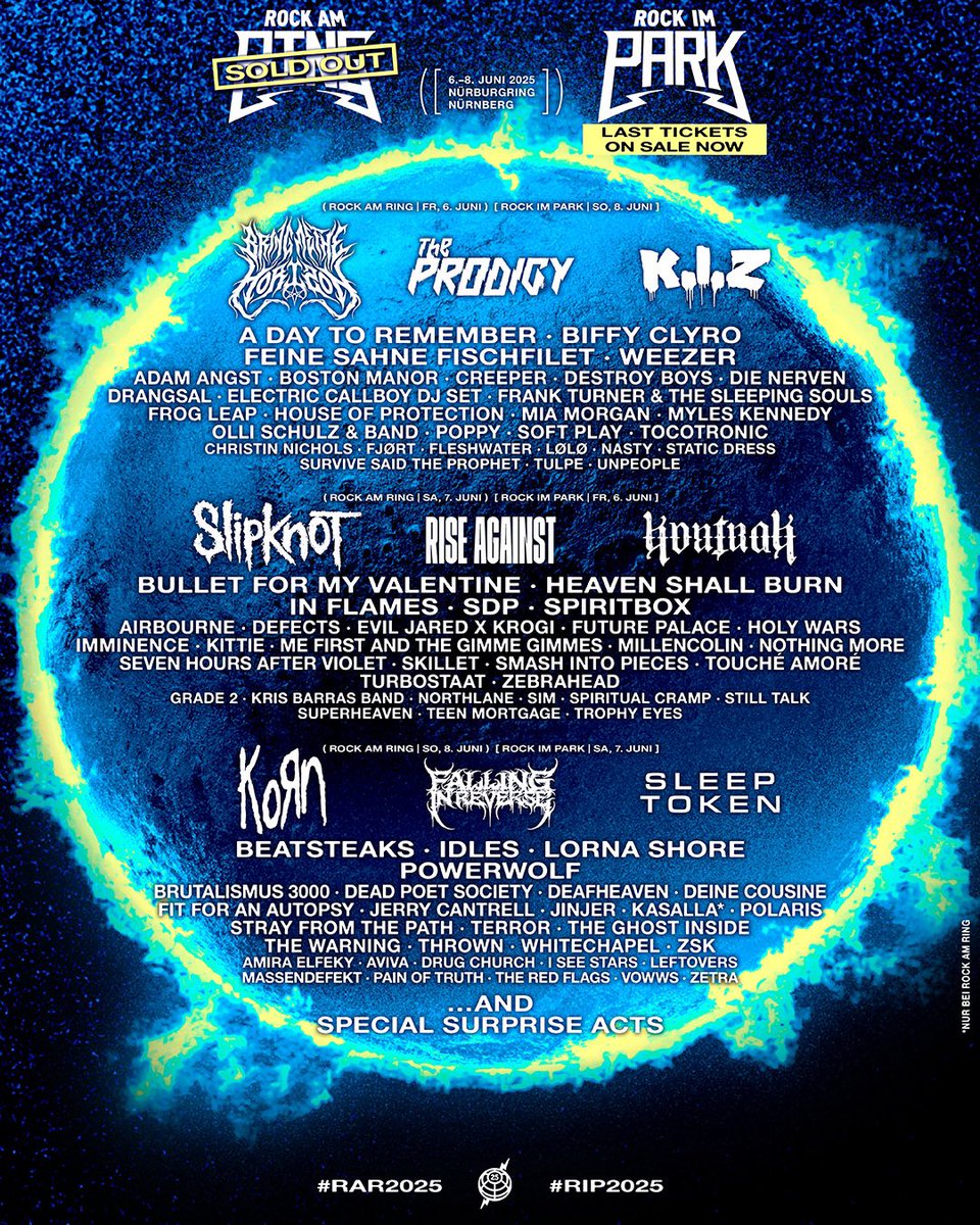 Can’t wait to kick off our EU debut with these two festivals 🇩🇪 <a href="/rockamring/">Rock am Ring</a> is sold out with <a href="/rockimpark/">martin</a> close behind!