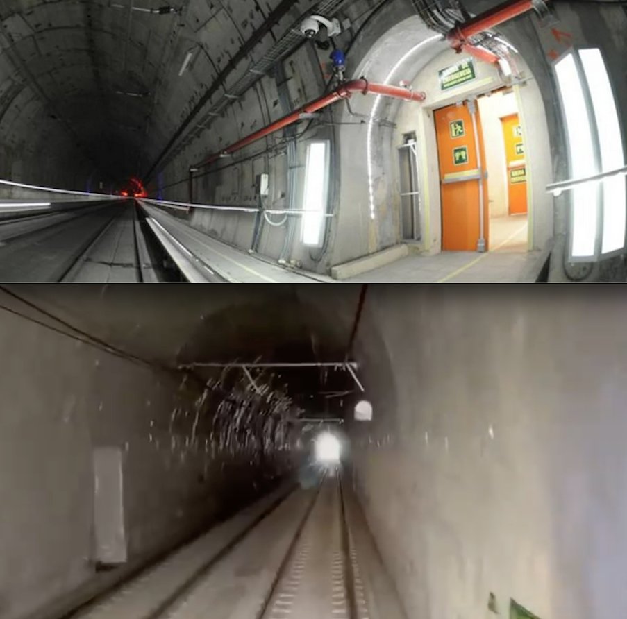 Amb els diners del corredor mediterrani:
Un és el túnel que connecta Chamartín amb Atocha, l'altre és el recent estrenat de Roda de Berà...