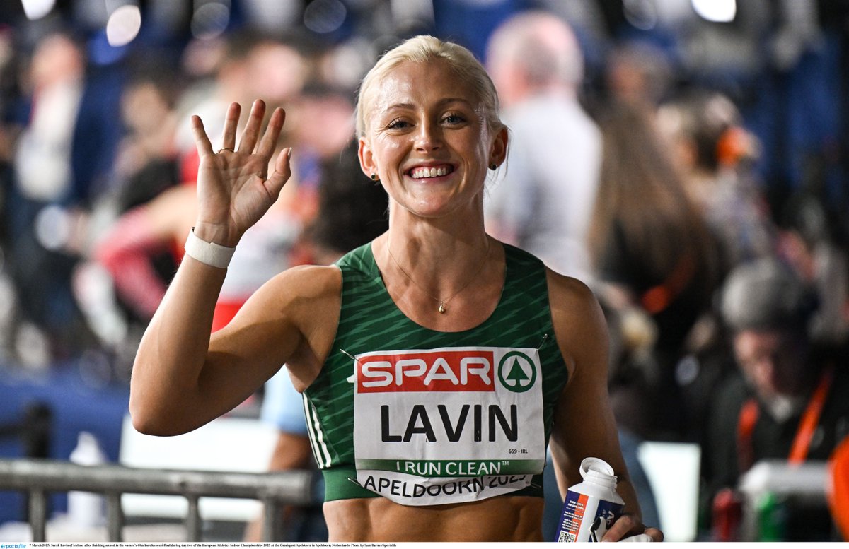 𝟏 𝐇𝐎𝐔𝐑 𝐖𝐀𝐑𝐍𝐈𝐍𝐆🚨

Sarah Lavin goes in the stacked FINAL of the 60m hurdles at 8.43pm this evening🤩 Best of luck to Sarah and coach Noelle🤞

ℹ️Lane 6
⚡PB 7.90
📺RTE player  &amp; RTÉ News Channel 

#IrishAthletics #Apeldoorn25