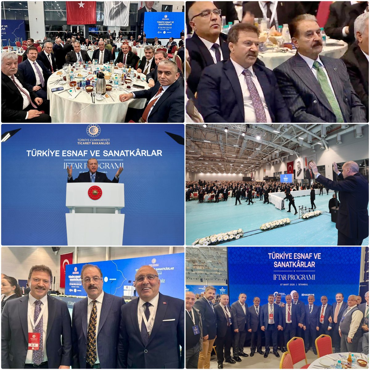Cumhurbaşkanımız Sayın Recep Tayyip Erdoğan’ın teşrifleriyle Ticaret Bakanlığımız tarafından düzenlenen Türkiye Esnaf ve Sanatkarlar İftar Programına Federasyon ve ESOB Başkanlarımızla birlikte katılım sağladık.

Ramazan ayının rahmetini ve bereketini birlikte paylaştığımız bu