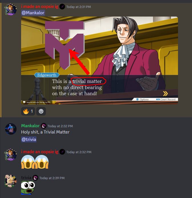 Trivial Matters tweet media