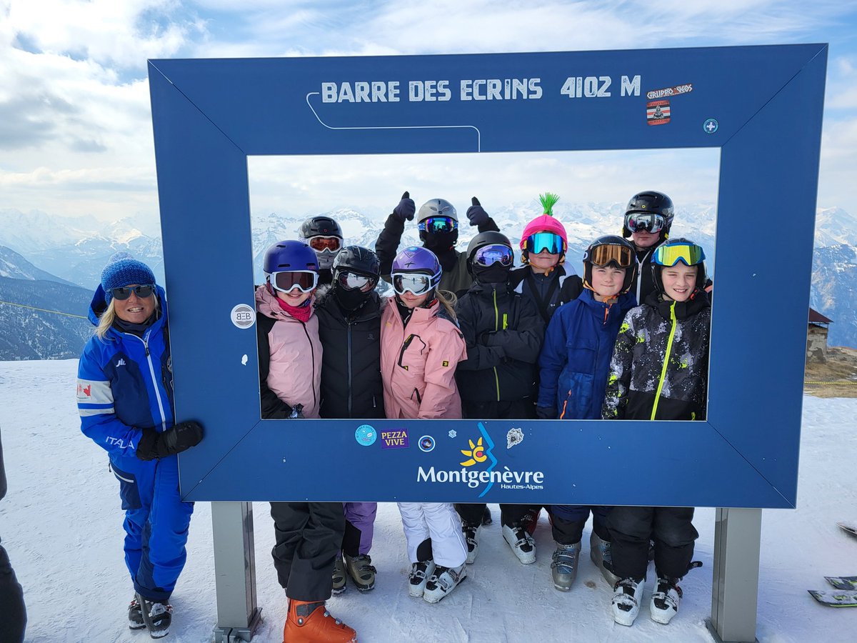 Intermediate group went to Montgenevre in France again today.