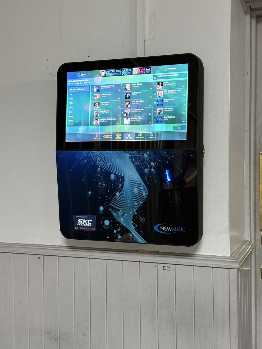 SKCGamingNI's tweet photo. Another NSM Atom installed with a new Jukebox customer in Co. Tyrone this morning.

We supply to Pubs and Clubs across the country. Try one on our profit sharing deal, at no fixed cost to you.

You provide the venue, we provide the music 🎵 

☎️ 0345 500 2468 https://t.co/YwXVlzoOkR