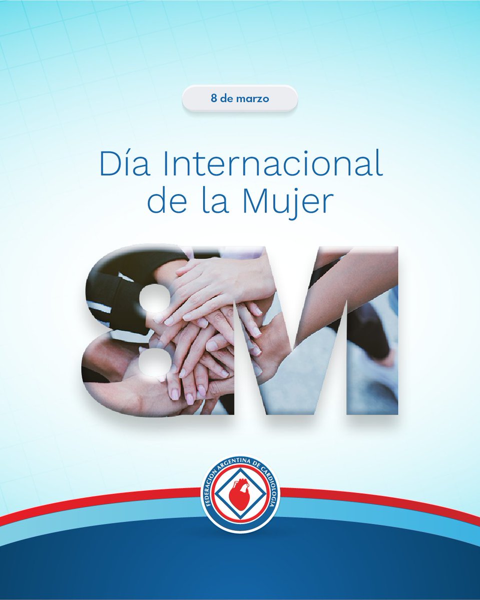 💜 8 DE MARZO - DÍA INTERNACIONAL DE LA MUJER

Celebramos el compromiso y la pasión de las mujeres en la salud y la cardiología. Sigamos impulsando la igualdad y el reconocimiento 💪.

#DíaDeLaMujer #FAC #MujeresEnLaSalud #Igualdad