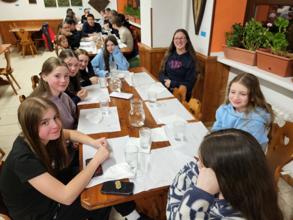 Friday evening meal. Pupils looking forward to returning home tomorrow. 5am (4am UK) departure from hotel. Early night hopefully.