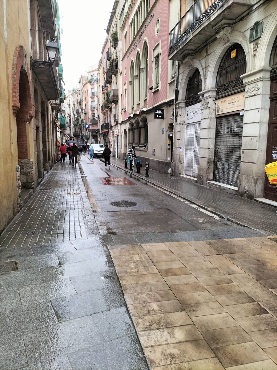 Ja s'ha enllestit el nou paviment de la Plaça del Pedró i d'Hospital. Ara esperem que en breu les càmeres de control mantinguin pacificats aquests carrers sense molts cotxes <a href="/bcn_ajuntament/">Ajuntament de Barcelona</a> 
I algú m'haurà d'explicar per què Hospital no s'ha fet plataforma única fins La Rambla...