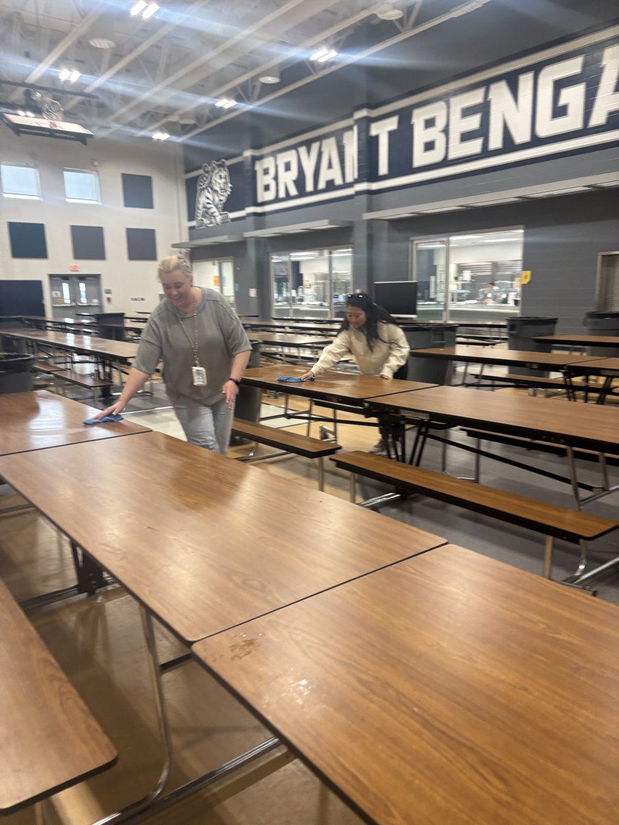 Carmen Herrera (@cherrerakisd) on Twitter photo All hands on deck! Shout out to <a href="/ThyVanBES/">Thy Van M. Ed.</a> and <a href="/BESLidey/">Mrs. Lidey</a> for getting our tables ready for lunch! ❤️ #bengalpride All hands on deck! Shout out to <a href="/ThyVanBES/">Thy Van M. Ed.</a> and <a href="/BESLidey/">Mrs. Lidey</a> for getting our tables ready for lunch! ❤️ #bengalpride