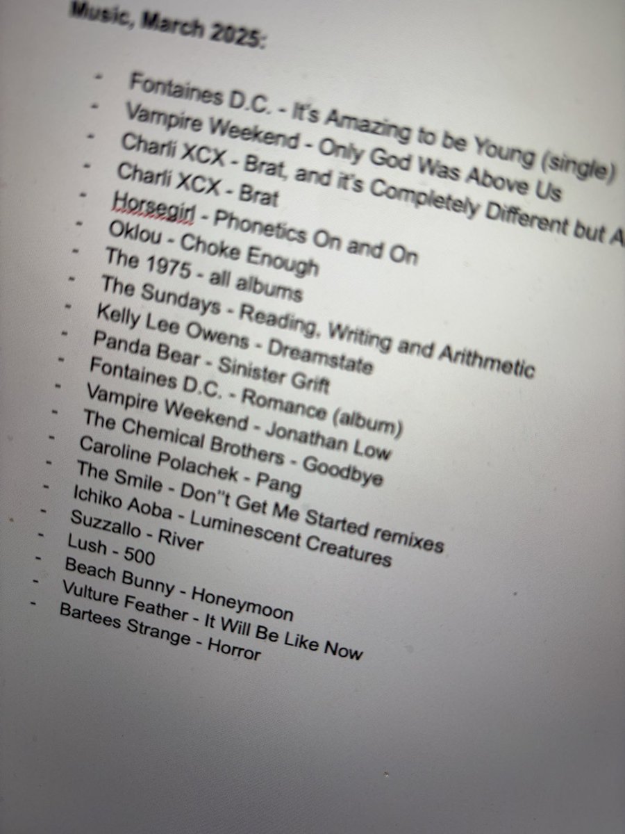 On repeat this month …