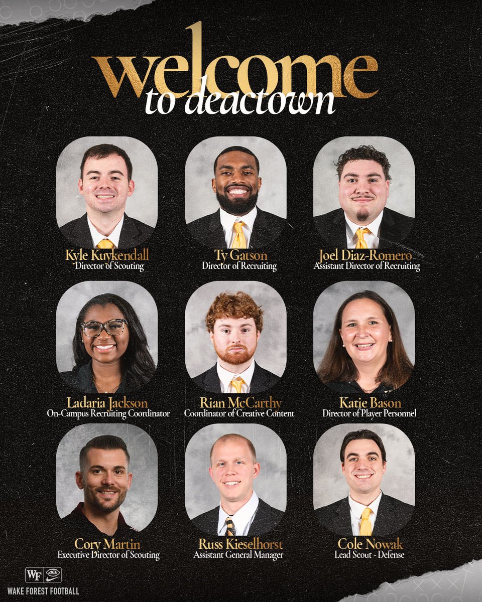 Excited to announce our recruiting staff 🎩

🔗: deacs.info/3Fe4FvB