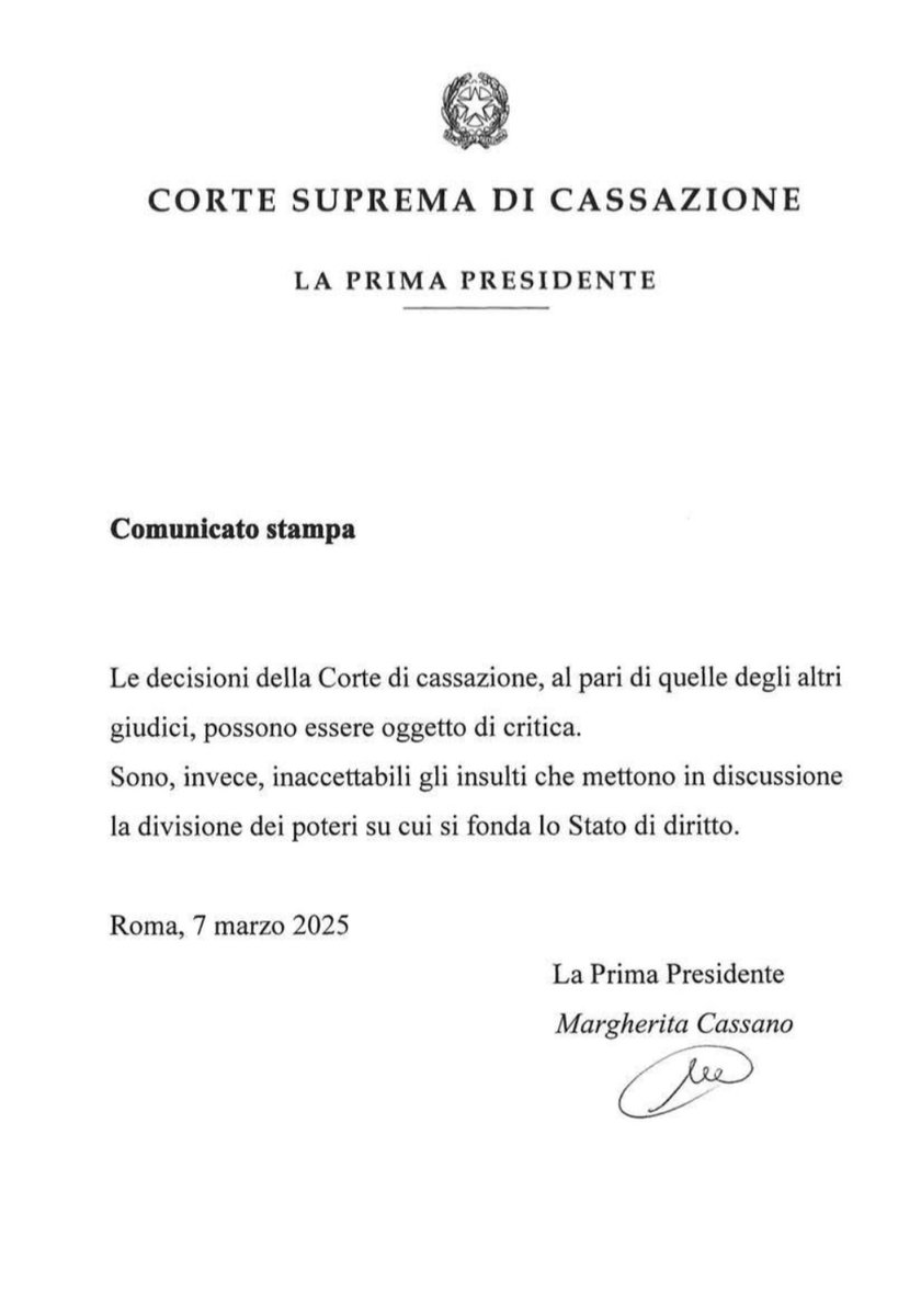 CucchiRiccardo's tweet image. Post muto.
#Cassazione