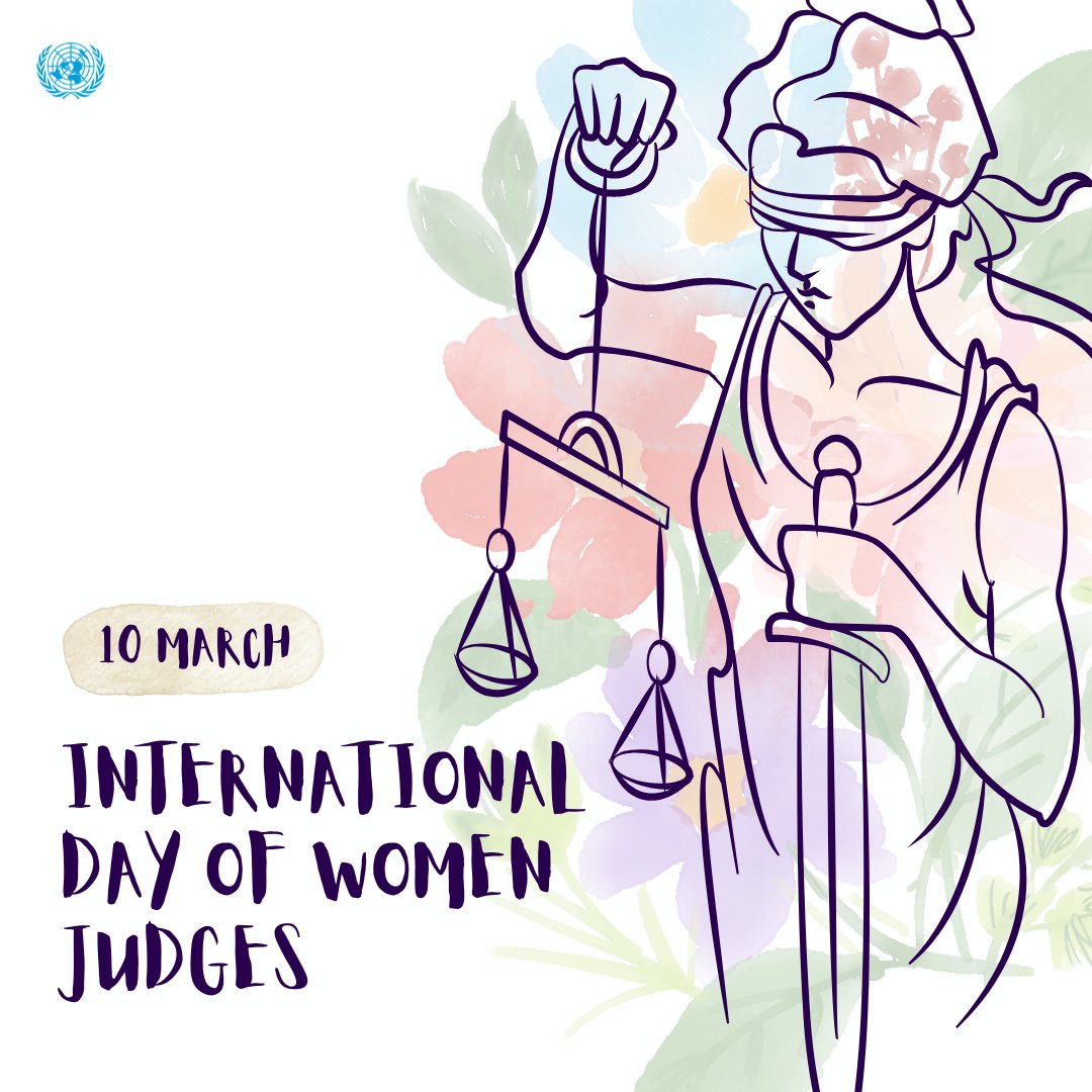 We need more #WomenInJustice to ensure courts represent everyone they serve, address the concerns of all citizens and hand down sound judgments.

Monday is the International Day of Women Judges. un.org/en/observances…