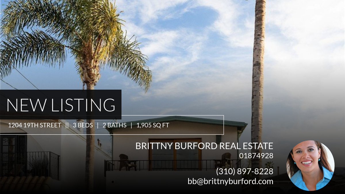 BurfordBchHomes's tweet image. 📍 New Listing 📍 Take a look at this fantastic new property that just hit the market located at 1204 19th Street in Hermosa Beach. Reach out here or at (310) 897-8228 for more information
Brittny Burford
Estate Properties
DRE #01... homeforsale.at/1204_19TH_STRE…