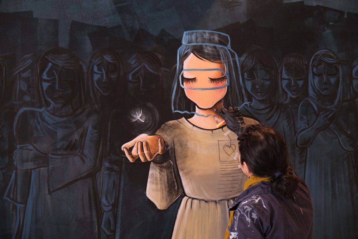 UNESCO's tweet photo. Ahead of #InternationalWomensDay, UNESCO gives voice to Afghan girls and women and calls for their rights to be restored.

Among the inspiring figures joining us is Shamsia Hassani, Afghanistan’s first female graffiti artist.

Read more: https://t.co/csMmj6gqmj https://t.co/YRajl5NTGW