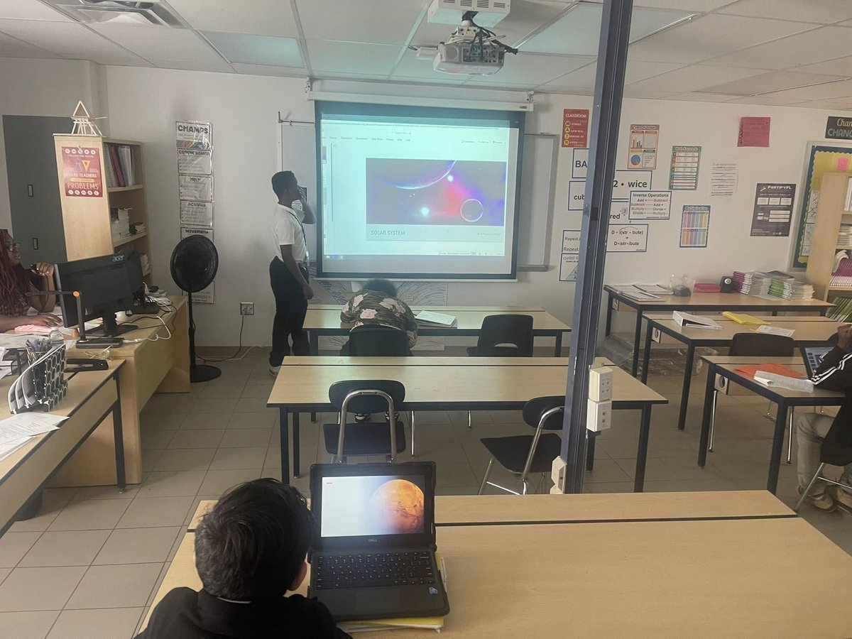 Ms. Smith’s science class presented on the solar system! The power points were OUT OF THIS WORLD!!