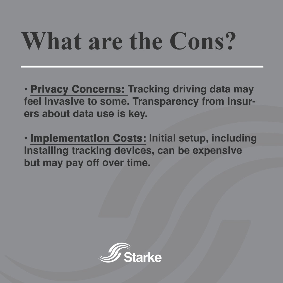 StarkeAgency's tweet photo. Auto insurance is evolving, and telematics is leading the charge toward more personalized and cost-effective coverage. Swipe through for a closer look at telematics insurance. Contact our team today for expert advice tailored to your driving habits! https://t.co/FBHTEGQZtg