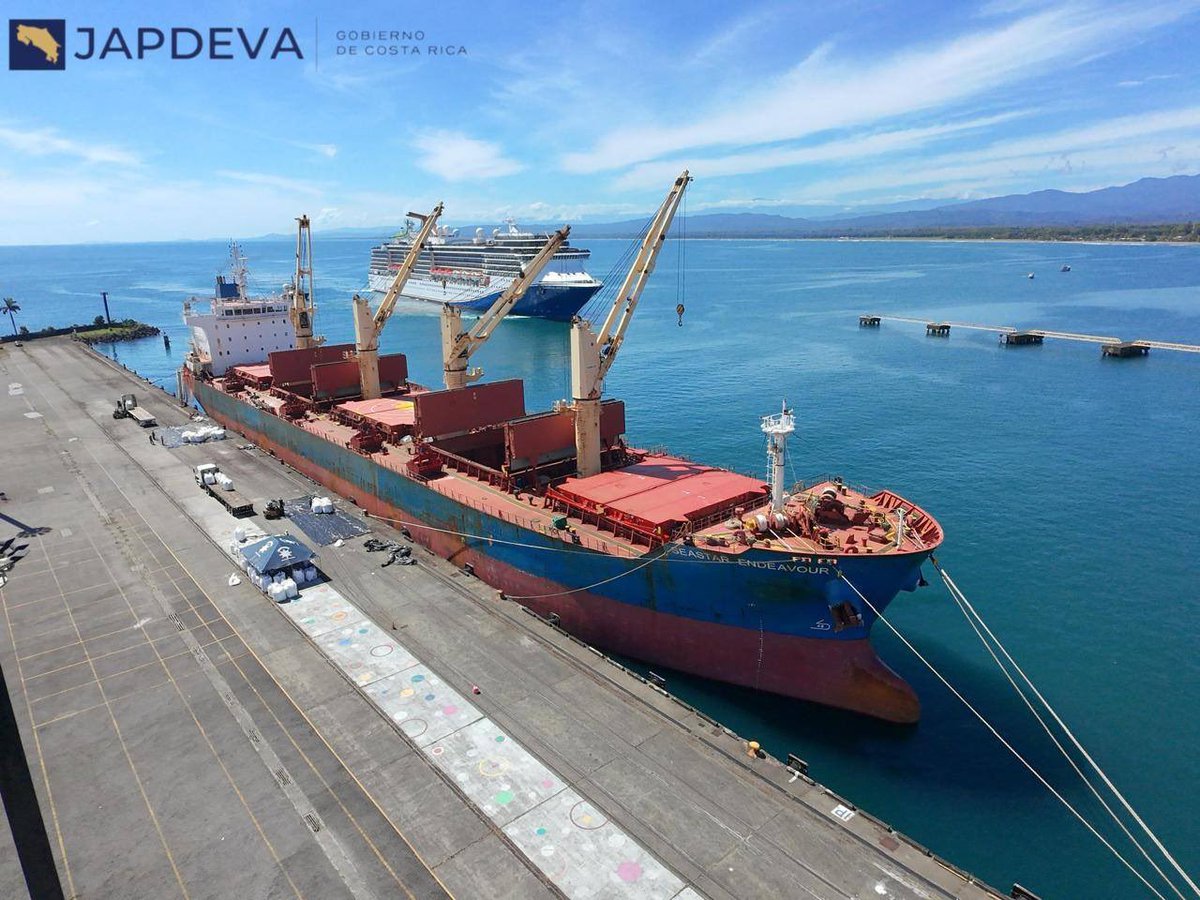 PresEjecJAPDEVA's tweet image. Hoy atendemos la operación del buque Seastar Endeavour en la Terminal Hernán Garrón Salazar, la cual se extenderá durante tres días para lograr la  descarga de 6.800 toneladas de arroz pilado a granel.

#PuertoLimón #JAPDEVA #MOPT #Desarrollo