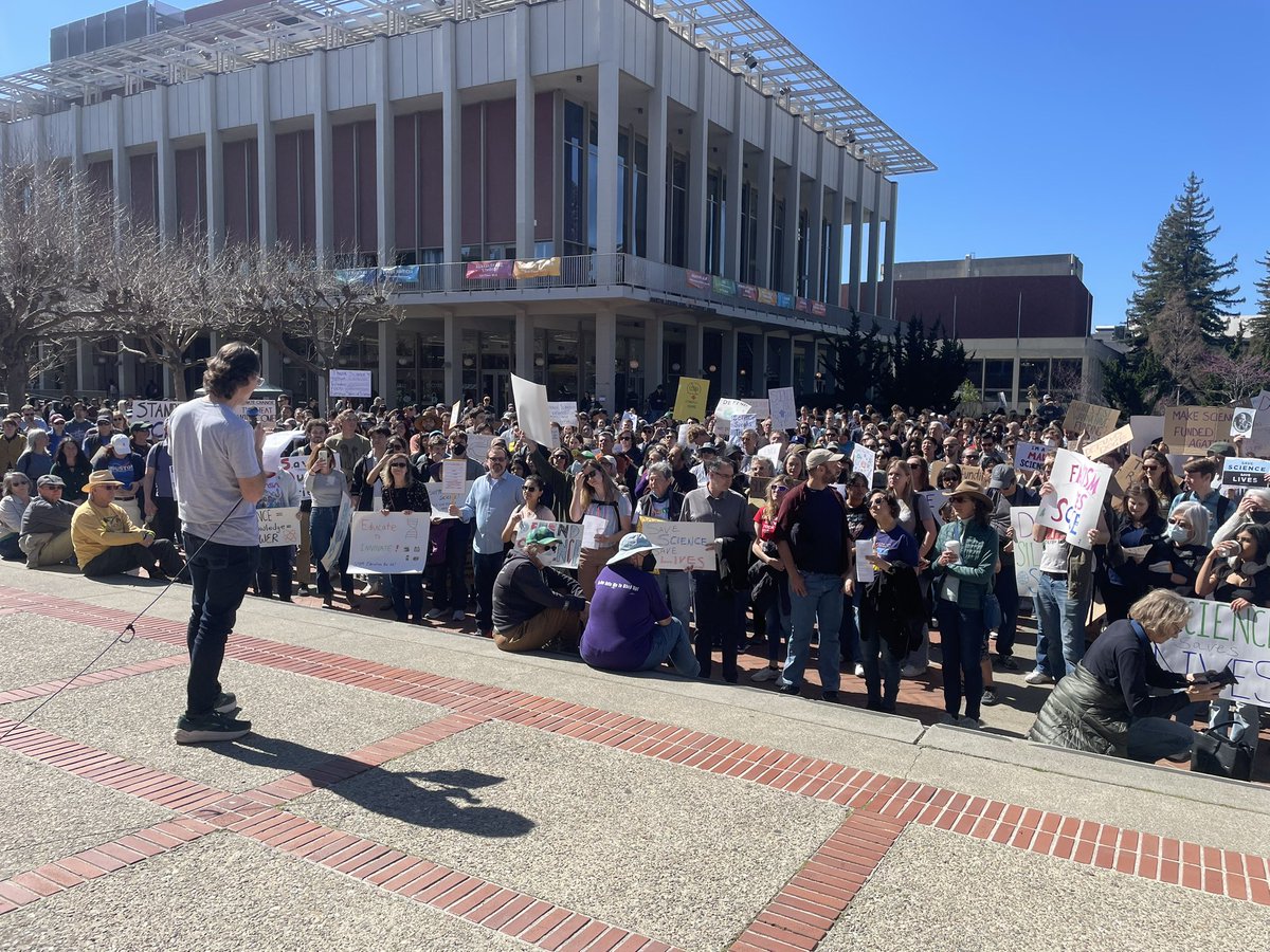 Happening at UC-Berkeley now! Stand up for science.