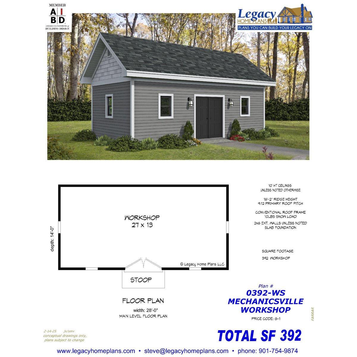 LegacyHomePlans's tweet image. 🔧 Mechanicsville Workshop

🔹 392 sq. ft. of functional space
🔹 Spacious 27&apos; x 13&apos; workshop area
🔹 Perfect for DIY projects, crafts, or storage!

The ideal backyard addition for any craftsman or hobbyist! 🛠️🏡

🔗 linktr.ee/LegacyHomePlans
#Workshop #DIYWorkspace #HomeWorkshop