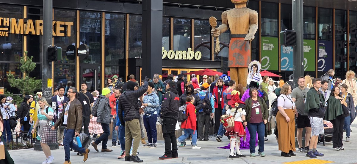 HeySamCampbell's tweet photo. Comic con has downtown Seattle bustling!

In fact, organizers estimate it's going to bring in about $24.6M into the local economy over just the next three days.

I'll be searching for my favorite cosplay. Tune in @KIRONewsradio https://t.co/z7BjxbnGQI