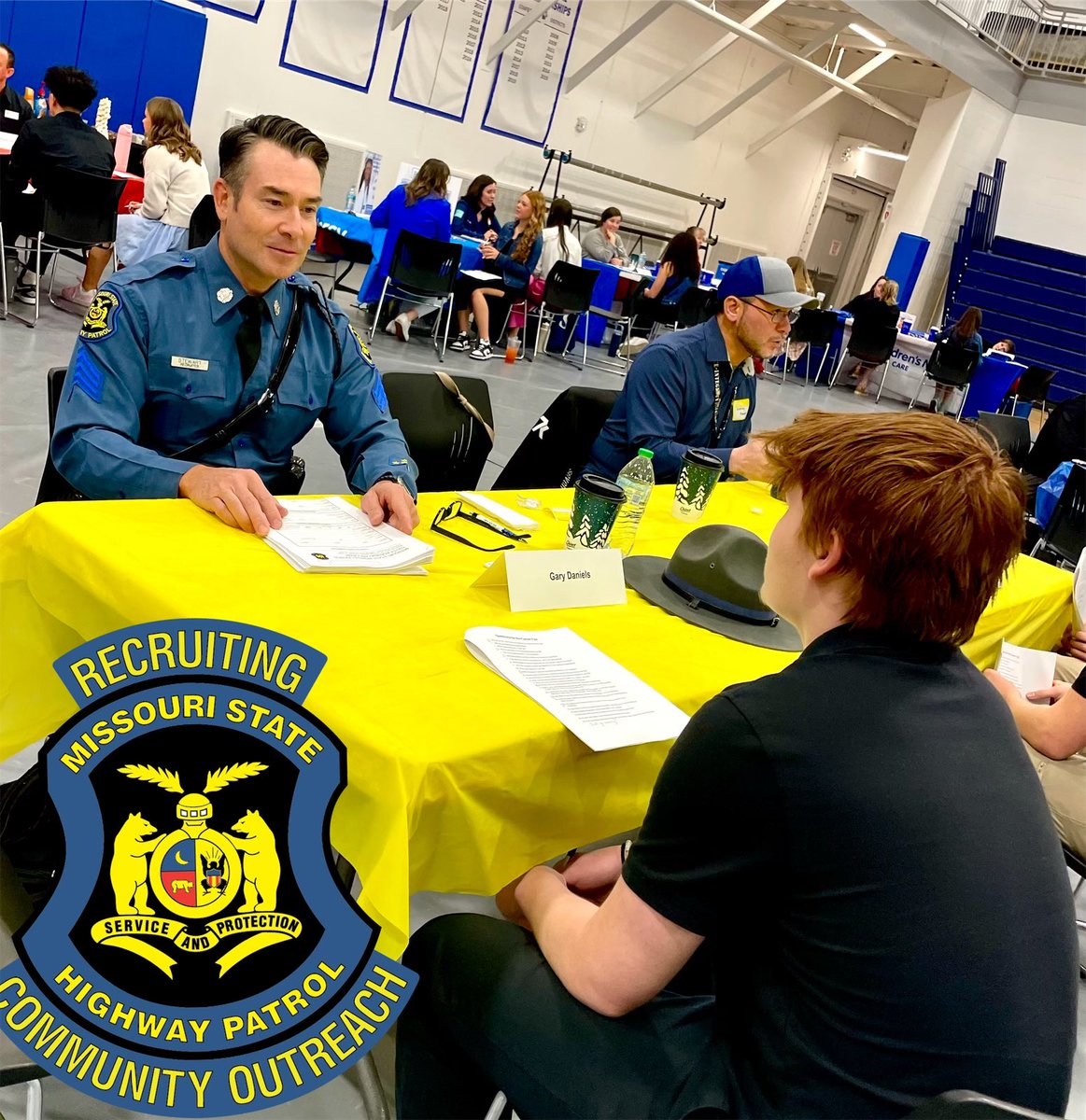 MSHPRecruiting's tweet photo. Recruiters had the privilege of meeting with students at Summit Christian Academy in Lee’s Summit, Missouri. They were excited to learn about our Youth Academy Program. For more information visit: https://t.co/bOh9NjI5gz #FutureTroopers #Growyourworkforce https://t.co/ueGxiZSLhu