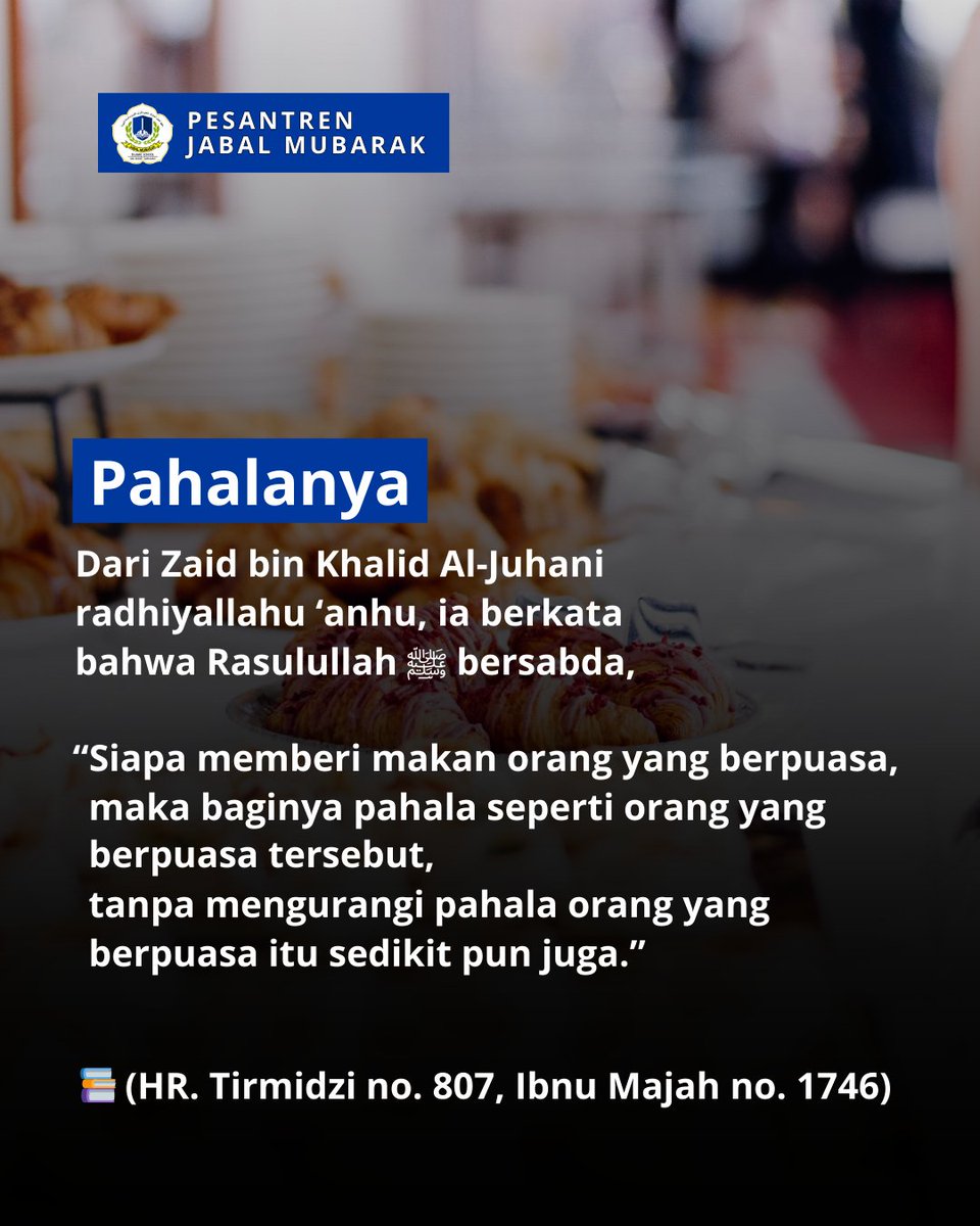 Muhamma06457017's tweet photo. Keutamaan Memberi Makan Orang Yang Berpuasa https://t.co/yReQfthZ31