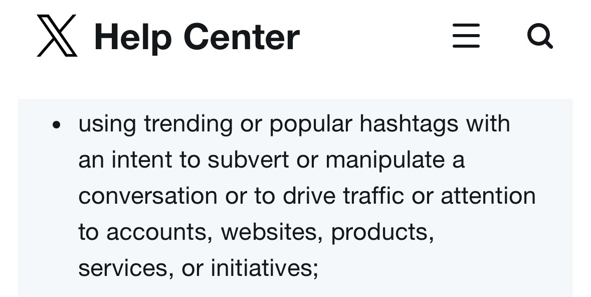 PumpAndTax's tweet photo. Get monetized💰
Lesson 3️⃣
Do not use unrelated hashtags in your posts❗️
X qualifies this as "Content Spam," which can get you banned.
Try using 2 or 3 relevant hashtags. 4 or more hashtags are not favorable for the algorithm. ✅
#GetMonetized #CryptoCommunity https://t.co/qW7zCLaFt3