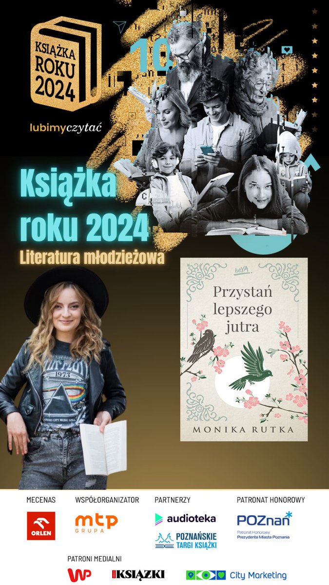 WydawnictwobeYA's tweet photo. Monika Rutka i Przystań wygrywają w kategorii literatura młodzieżowa 🥹🥹🥹🥹 https://t.co/IawJTTdxxr