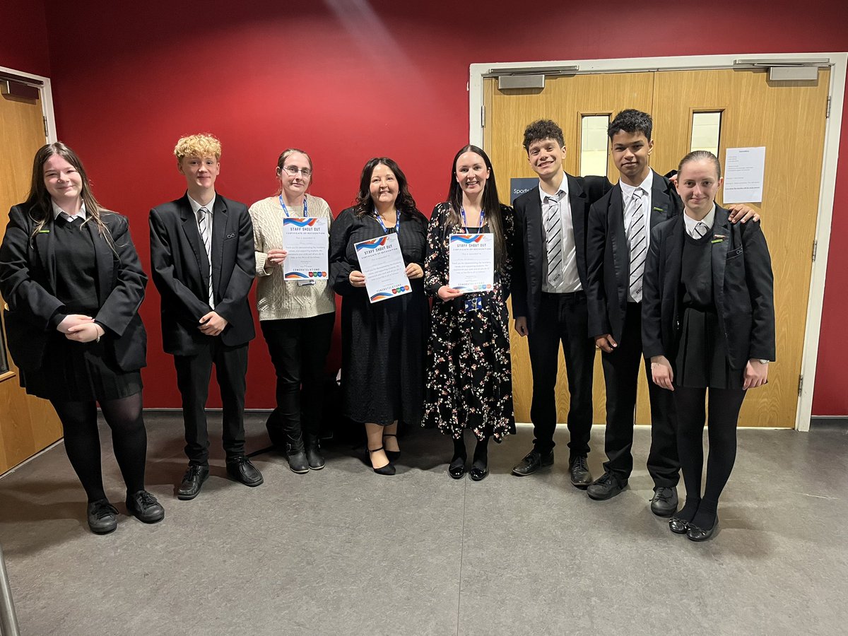 We are very proud of two of our Ambassadors this week, who have ran a staff care project to recognise the work of support staff across the Academy. 

They presented in assembly and shared why they are thankful for the work of staff behind the scenes 🙌🏽

#WEAREBSCA #CARE