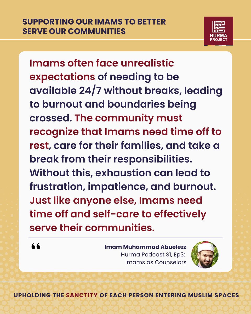 Supporting our Imams to Better Serve our Communities
Listen to the Hurma Podcast on "Imams as Counselors" on hurmaproject.com/podcast
