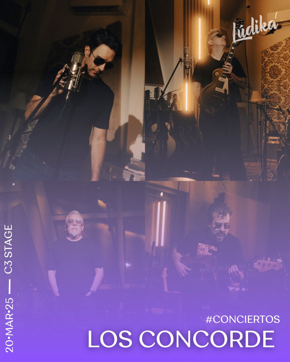 Lúdika (@ludikagdl) on Twitter photo #Conciertos
Solo dos semanas para que <a href="/LOSCONCORDE/">LOS CONCORDE</a> regresen a Guadalajara 🇲🇽 para presentarse en el <a href="/C3Mexico/">C3 Stage</a>
Tienes una cita este 20 de marzo con la superbanda de Leonardo, Jonaz, Poncho y Mauricio
🎟️🎟️ vía Ticketnow
Presenta <a href="/LaConcierteraMx/">La Conciertera</a> <a href="/EkoosEntreteni1/">Ekoos Entretenimiento</a> y <a href="/chilo_group/">Chilo Entertainment</a> #Conciertos
Solo dos semanas para que <a href="/LOSCONCORDE/">LOS CONCORDE</a> regresen a Guadalajara 🇲🇽 para presentarse en el <a href="/C3Mexico/">C3 Stage</a>
Tienes una cita este 20 de marzo con la superbanda de Leonardo, Jonaz, Poncho y Mauricio
🎟️🎟️ vía Ticketnow
Presenta <a href="/LaConcierteraMx/">La Conciertera</a> <a href="/EkoosEntreteni1/">Ekoos Entretenimiento</a> y <a href="/chilo_group/">Chilo Entertainment</a>