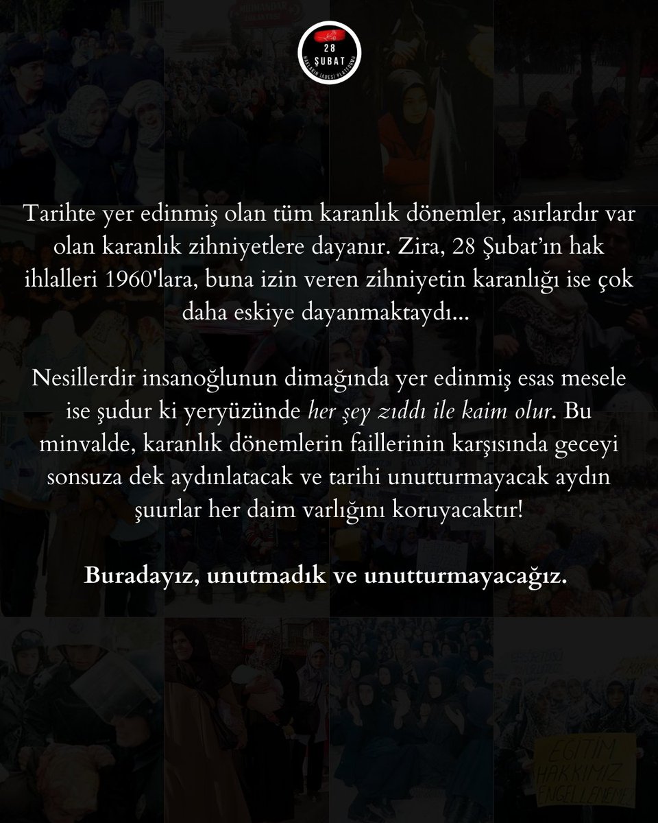 Unutulan Acı Tekrarlanır!