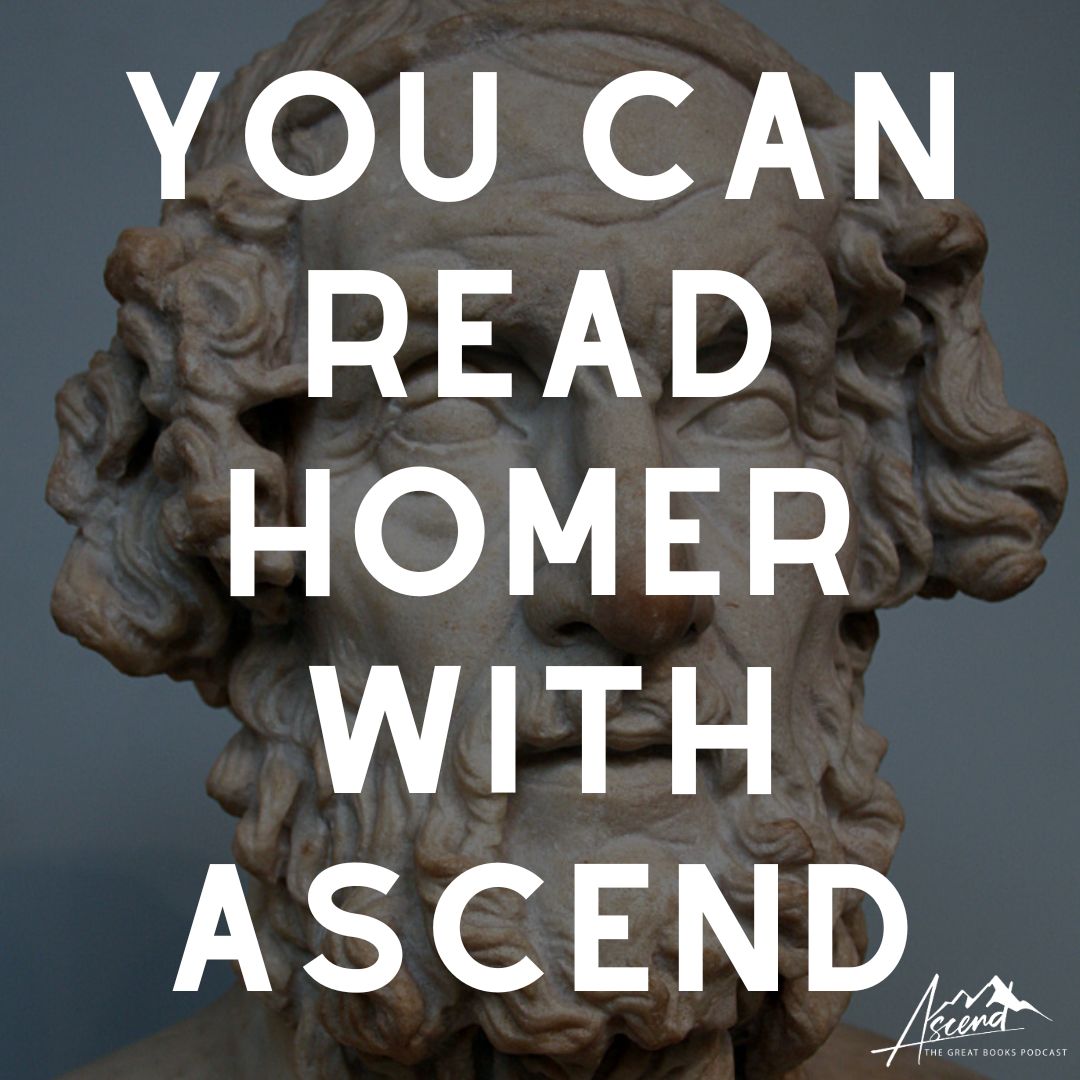 TheGreatB00ks's tweet photo. We can be your small group to read Homer!

You can read the Iliad and the Odyssey with Ascend. Over 50 podcasts and videos to walk you through the text. We can be your small group!

Great for homeschooling, high school, and college! https://t.co/oxtkfyvAYM