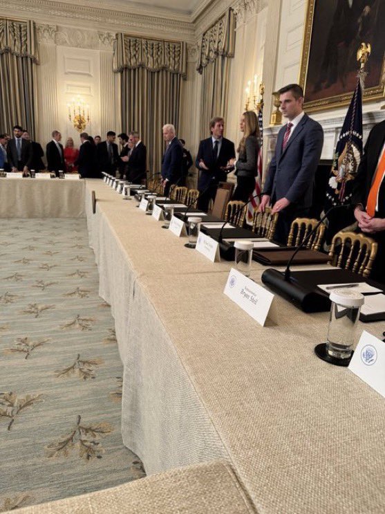 Crypto_Navv's tweet photo. 🚨 CRYPTO SUMMIT: FIRST PICTURE LEAKED! 🚨🔥

📍 LIVE from the White House, USA!
The most crucial Crypto Summit is happening right now, bringing together top policymakers, regulators, and industry leaders! 🇺🇸💼

💡 Why is this summit so important?
This high-level meeting aims to shape the future of crypto regulations, discussing:
🔹 Clearer policies for digital assets
🔹 Future of Bitcoin & Ethereum in the US
🔹 Institutional adoption & global impact

👀 STAY TUNED! More updates & exclusive insights coming soon… 🚀

📸 Uploading more leaked pictures shortly! 

#CryptoSummit #Bitcoin #Ethereum #CryptoRegulation #Web3 #Blockchain #CryptoNews #CryptoPolicy #DeFi #WhiteHouse #BTC #ETH #CryptoAdoption #CryptoUpdates #Web3Community #CryptoTrading #Altcoins #DigitalAssets #CryptoMarket