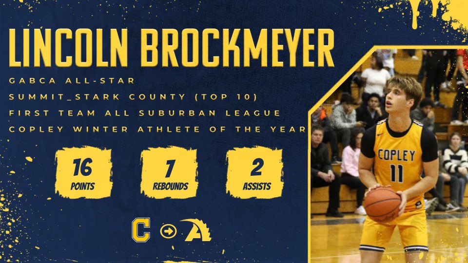 Lincoln Brockmeyer (@natebrockmeyer) on Twitter photo Great senior season. Going to miss all the people that supported my team along the way <a href="/CopleyHoops/">Copley Basketball</a> . Excited for the next chapter <a href="/ACGatorHoops/">Allegheny MBB</a> Great senior season. Going to miss all the people that supported my team along the way <a href="/CopleyHoops/">Copley Basketball</a> . Excited for the next chapter <a href="/ACGatorHoops/">Allegheny MBB</a>