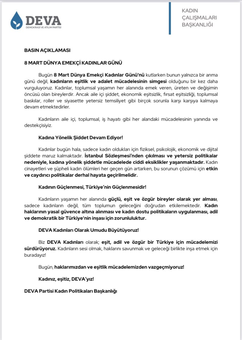 devakadinda's tweet photo. Kadınız,Devayız,Eşitiz
#KadınDevadır
#8MartDünyaEmekçiKadınlarGünü
@devapartisi https://t.co/Bh7lFmjMHG