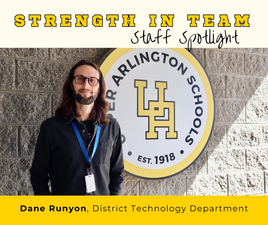 🌟 Strength in Team Staff Spotlight 🌟

Meet Dane Runyon, a Network Coordinator for Upper Arlington Schools who plays a crucial behind-the-scenes role in keeping our technology running smoothly.

Read more about Dane at uacs.fyi/StaffSpotlight….

#StrengthInTeam #ServeLeadSucceed