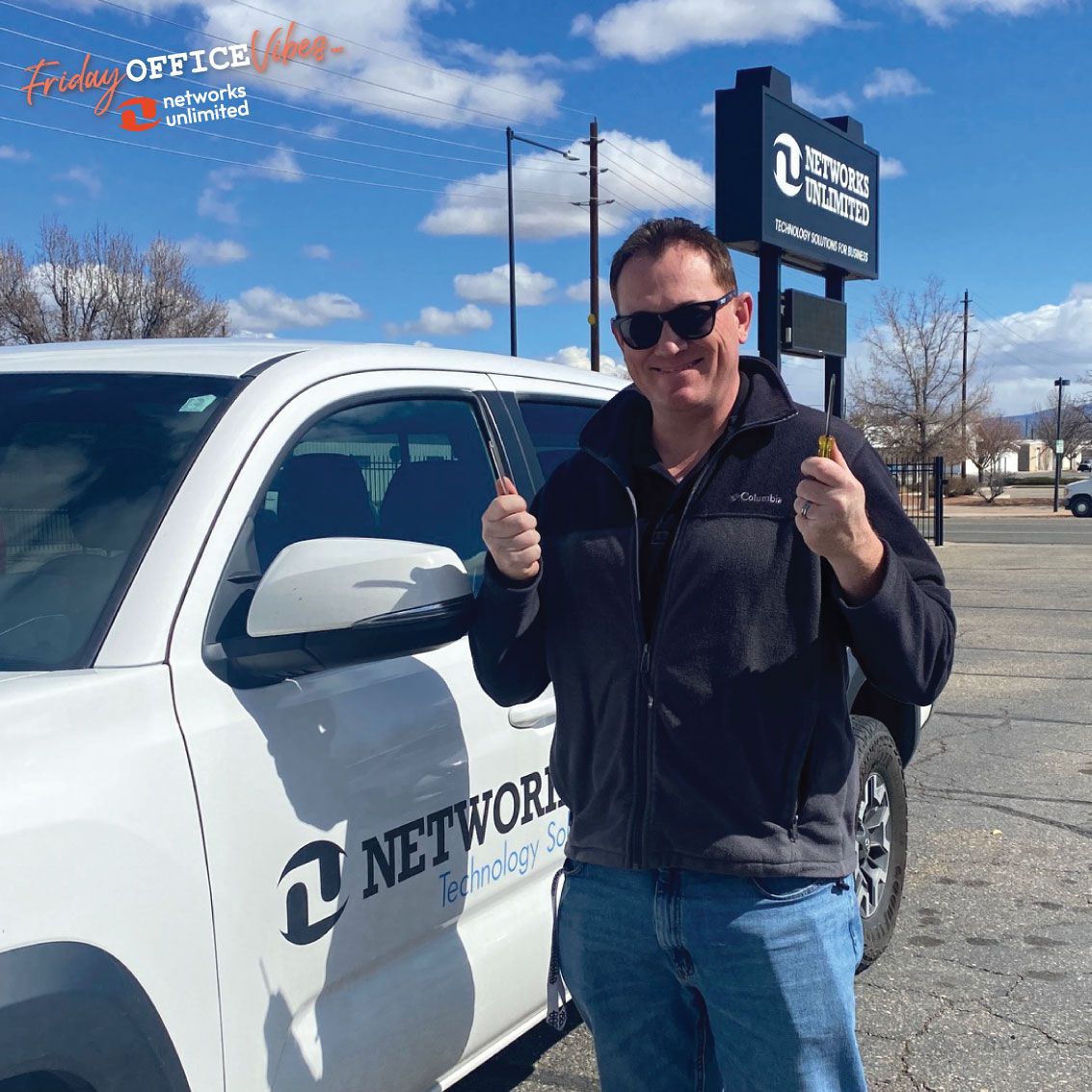 NetworksUGJ's tweet image. Drew working hard on a Friday! #fridayofficevibes
.
.
#wemakeitsimple #networksunlimited #businesstechnology #serviceproviders #informationtechnology #westslopebestslope #downtowngrandjunction #iamgj #sharegj #businessowner #itmanagedservices #itoutsourcing #mymontrose