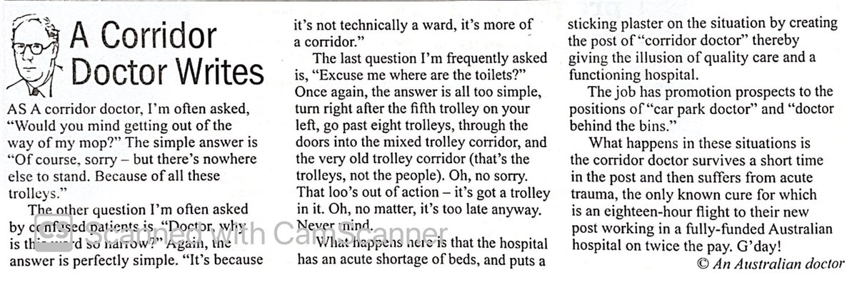 David Hartin (@davehartin) on Twitter photo Well that’s a little bit close to home - and disappointingly close to the truth <a href="/PrivateEyeNews/">Private Eye Magazine</a>
#EndCorridorCare #NHSCollapse Well that’s a little bit close to home - and disappointingly close to the truth <a href="/PrivateEyeNews/">Private Eye Magazine</a>
#EndCorridorCare #NHSCollapse