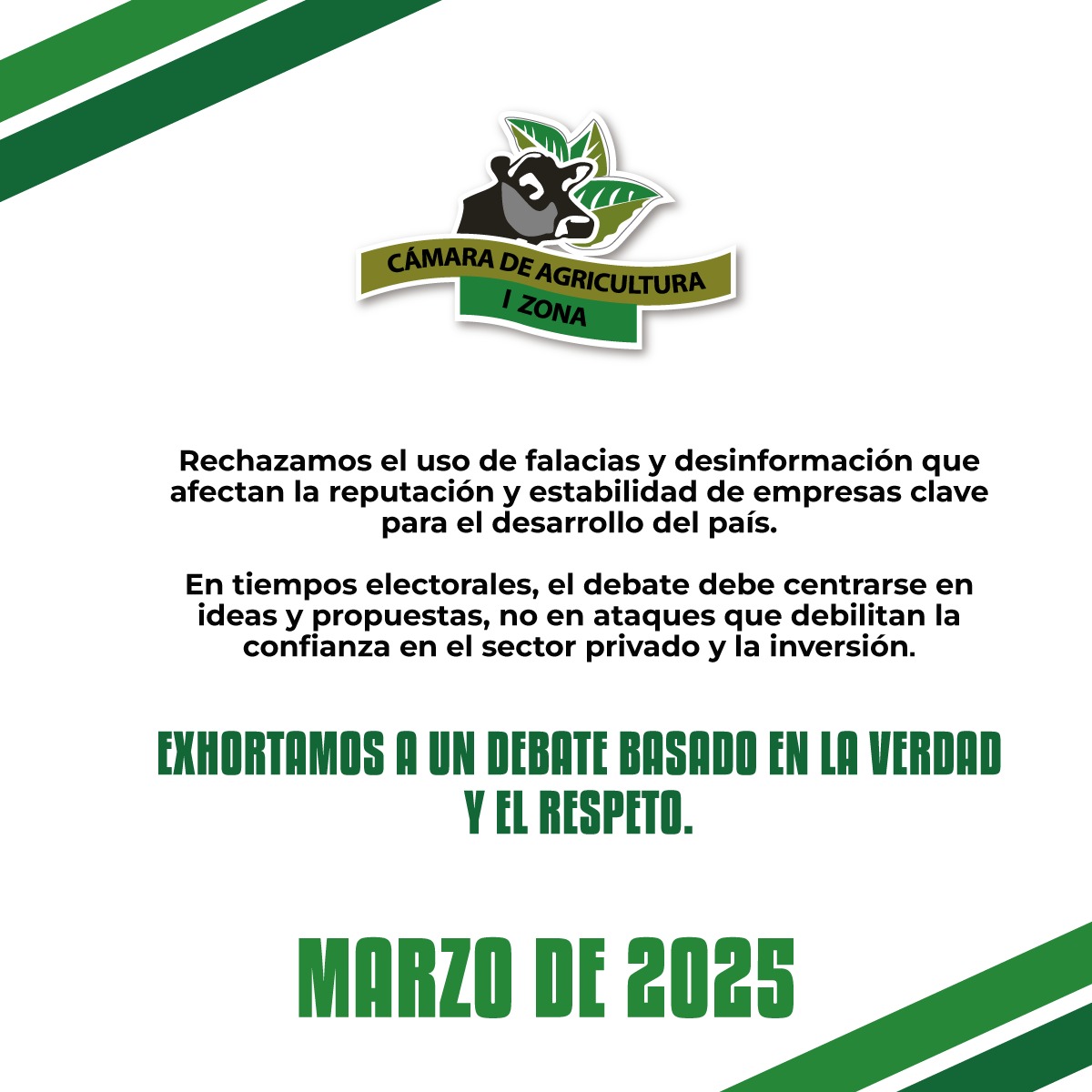 CAIZ_EC's tweet photo. Rechazamos falacias y desinformación que afectan la reputación y estabilidad de empresas clave para el desarrollo del país. En tiempos electorales, el debate debe centrarse en ideas y propuestas, no en ataques.
#Transparencia
#RespetoEmpresarial
#CompromisoConElDesarrollo https://t.co/eHXsj6awni