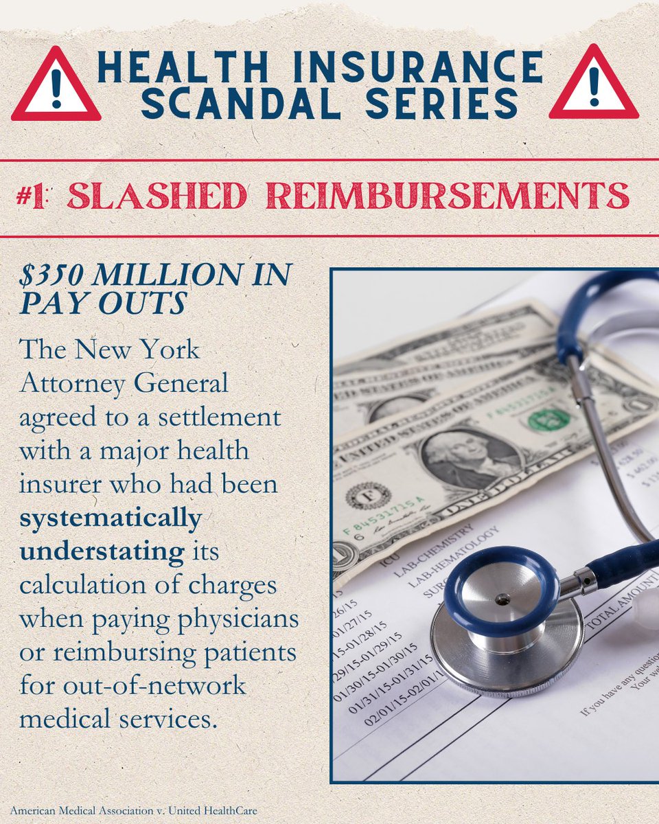 We’re starting a new series exposing the biggest scandals in the health insurance industry… First up: A major health insurer caught downplaying reimbursements for out-of-network medical services. #txlege #BigInsurance #Scandal