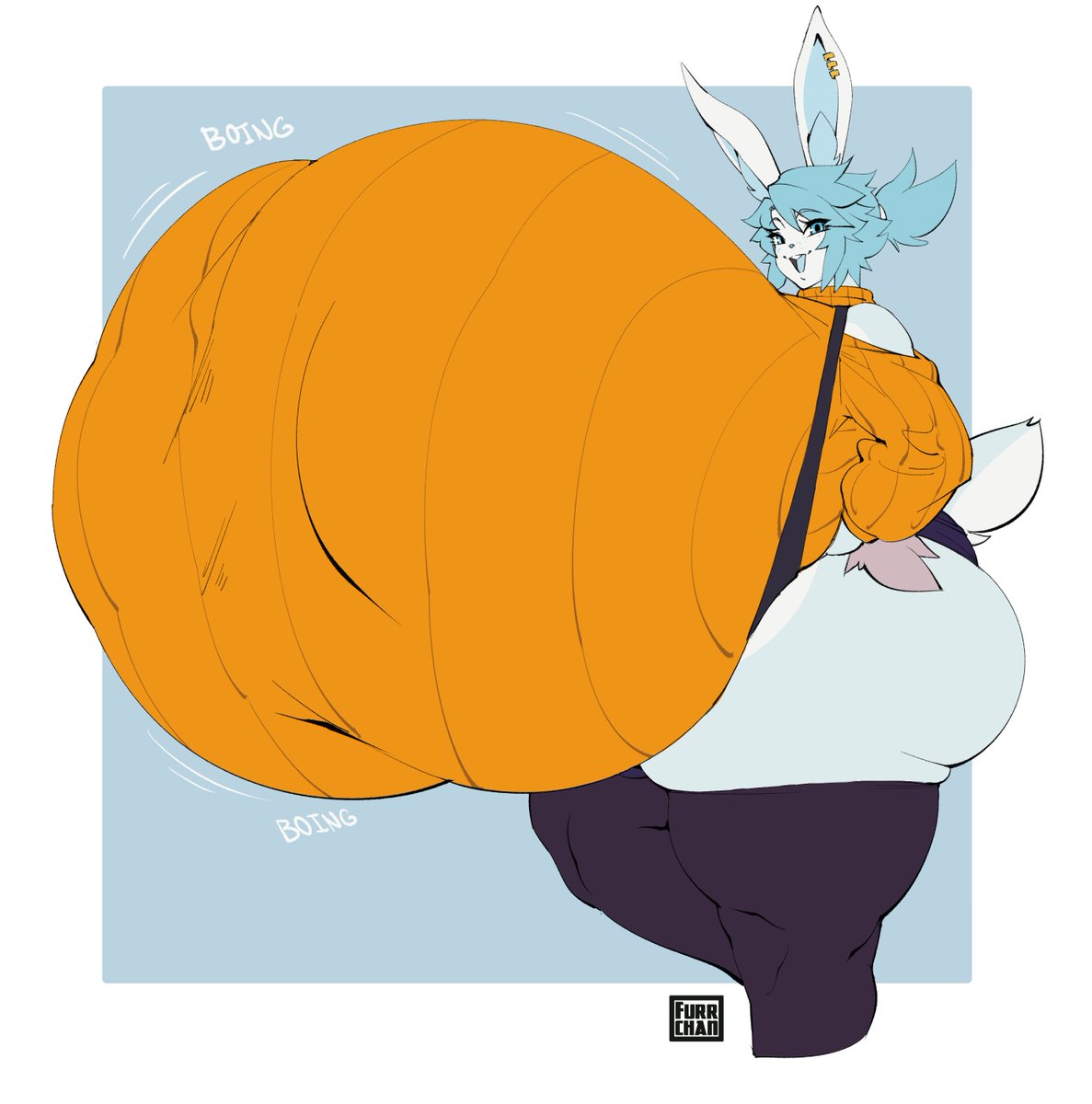 Flat Colored Bust Commission for <a href="/BlueBunBoi/">Nerf My Titboxes</a>