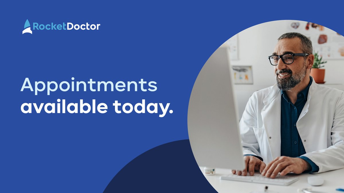 rocketdoctor's tweet image. Calling all #Alberta residents! Appointments are available this afternoon. Speak with a certified physician via chat or video call. Appointments are fully covered by Alberta Health. Use the link below to book now: hubs.ly/Q039ZTC00
#VirtualCare #OnlineDoctor #AlbertaHealth