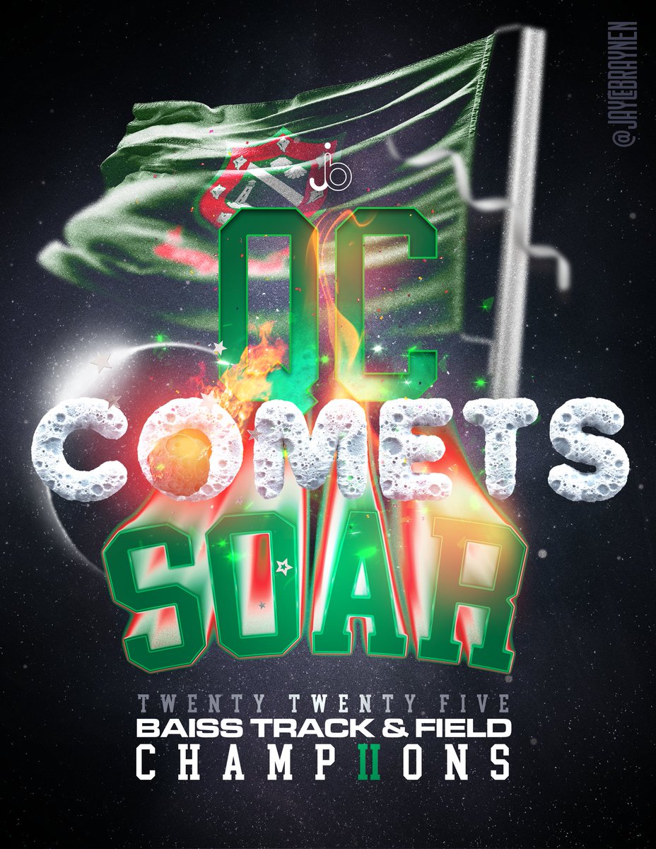 Jayceofspades_'s tweet photo. Congratulations to my one good alma mater, and the now four-time #BAISS Track and Field Champions: the Queen's College Comets!

#CometForLife https://t.co/6CSJ6CjYlb