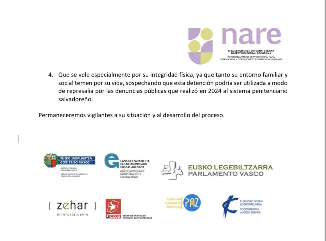 Paz y Solidaridad Euskadi tweet media