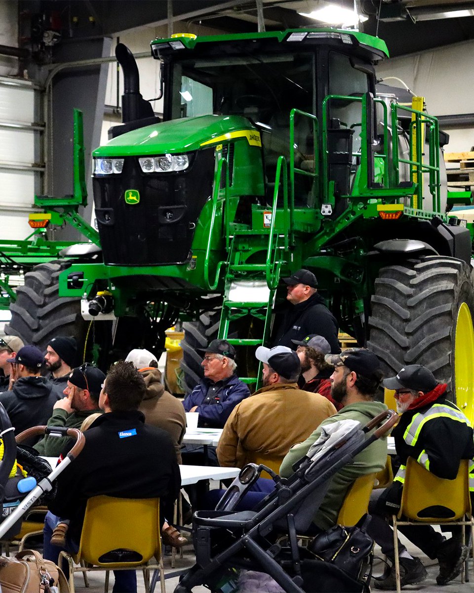 PodolinskyEquip's tweet photo. That's officially a wrap on our Spring clinic season. A big thank you to everyone who attended earlier this week for a day full of maintenance tips, Precision Agriculture and the capabilities of John Deere's new See & Spray. Bring on the Spring Season!
#johndeere #springclinic https://t.co/LZBd1VFjsE