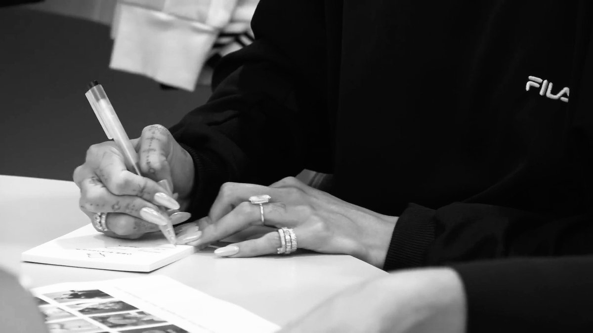 rubs it in their face put rock on her hand