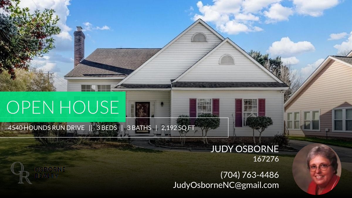 HelpUBuy's tweet image. This listing won't last! Take a look before it's gone. Feel free to ask any questions or give me a call at (704) 763-4486 📱! Open house: March 9th at 2:00 PM.

Judy Osborne
Osborne Realty 
704-763-4486 
PinevilleHomes.com homeforsale.at/4540_HOUNDS_RU…