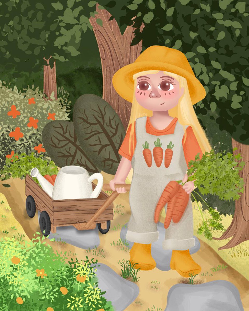 itsumuyyy's tweet photo. mayo km dikit lagi ikutan jadi wortel 😭👩🏻‍🌾

#artmoots #artidn #Procreate #digitalart #commission https://t.co/j6w6RgjUyg